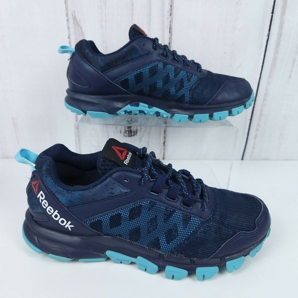 Women's Reebok CrossFit Trail Warrior Athletic Shoes AR0451 Size 7.5 Navy Blue